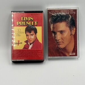 Elvis Presley 20 Golden Hits Volume 1 & The Number One Hits Cassette Tapes Lot